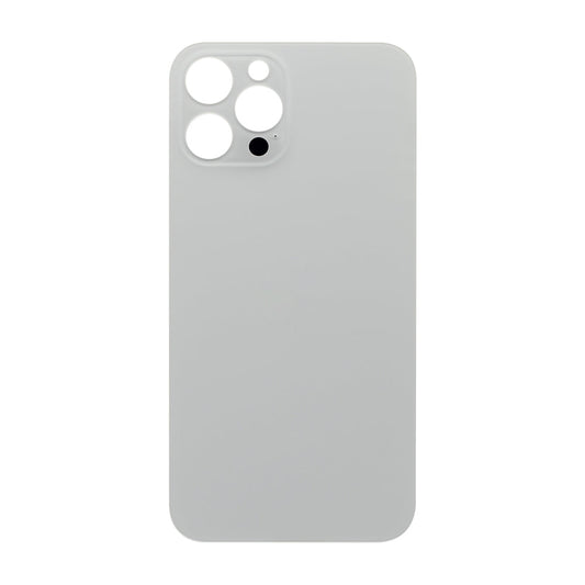 For Apple iPhone 12 Pro Max Back Glass, Enlarged Camera Frame Silver Compatible
