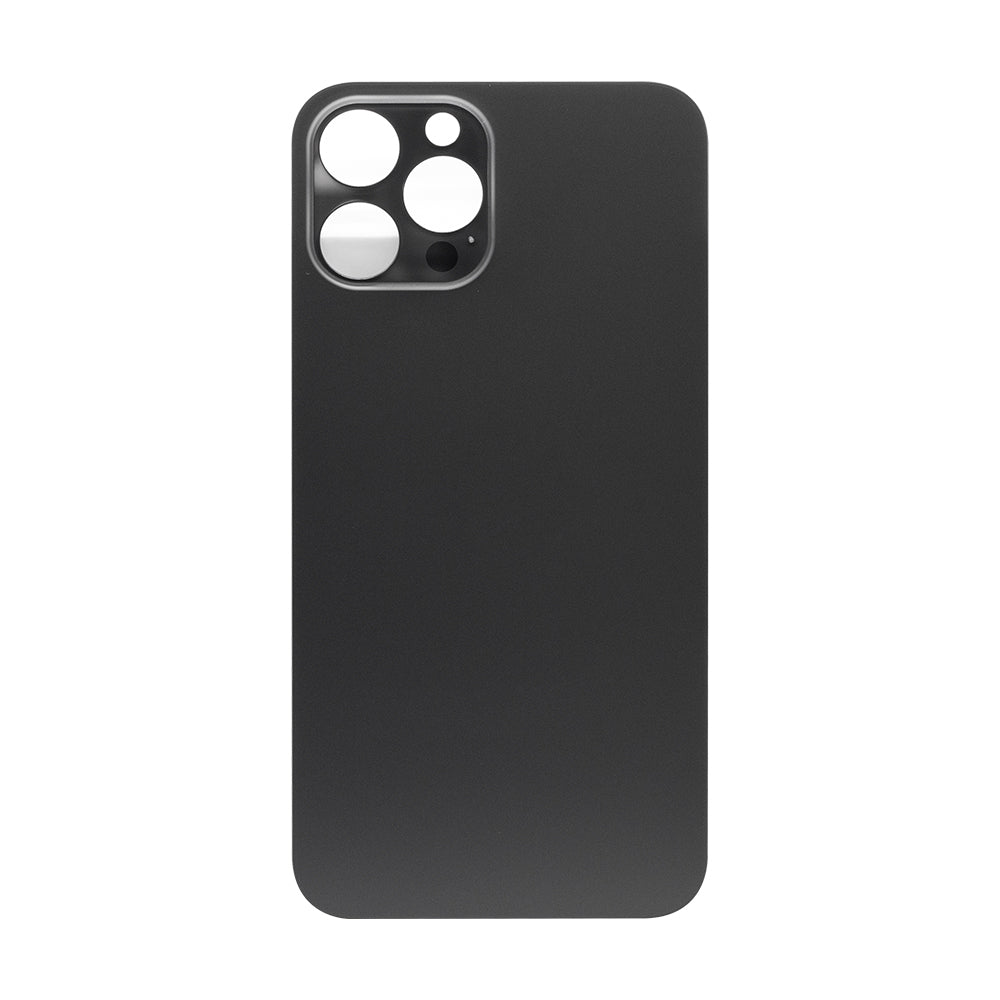 For Apple iPhone 12 Pro Max Back Glass, Enlarged Camera Frame Graphite Compatible