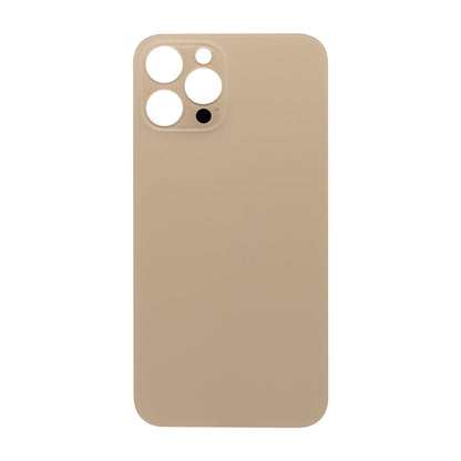 For Apple iPhone 12 Pro Max Back Glass, Enlarged Camera Frame Gold Compatible
