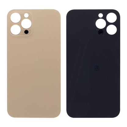For Apple iPhone 12 Pro Max Back Glass, Enlarged Camera Frame Gold Compatible