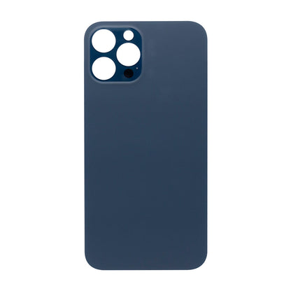 For Apple iPhone 12 Pro Max Back Glass, Enlarged Camera Frame Pacific Blue Compatible
