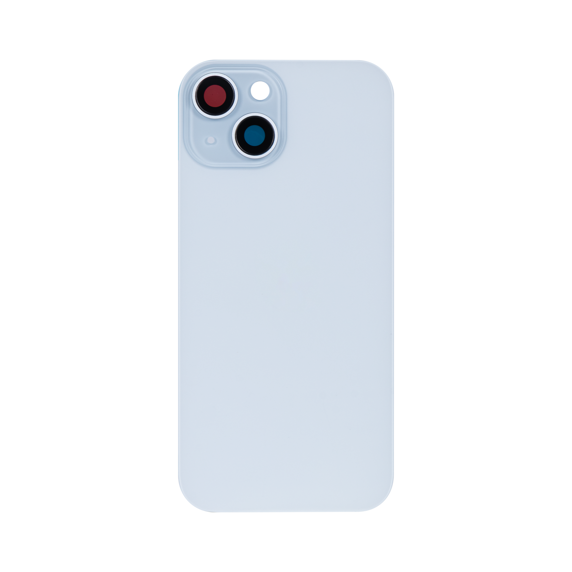 For Apple iPhone 15 Plus Back Glass Without NFC, Enlarged Camera Frame Blue Compatible