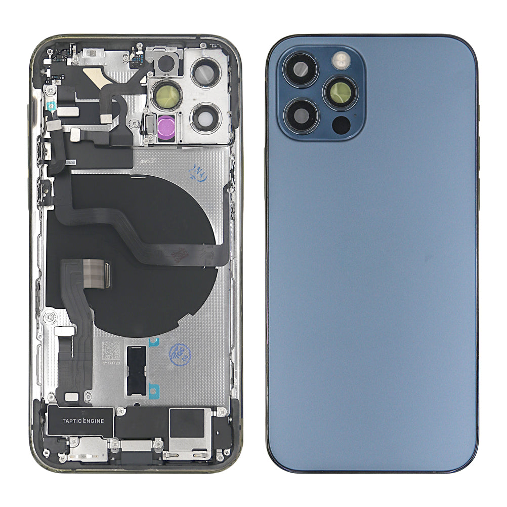 For Apple iPhone 12 Pro Housing With Small Parts Blue OEM