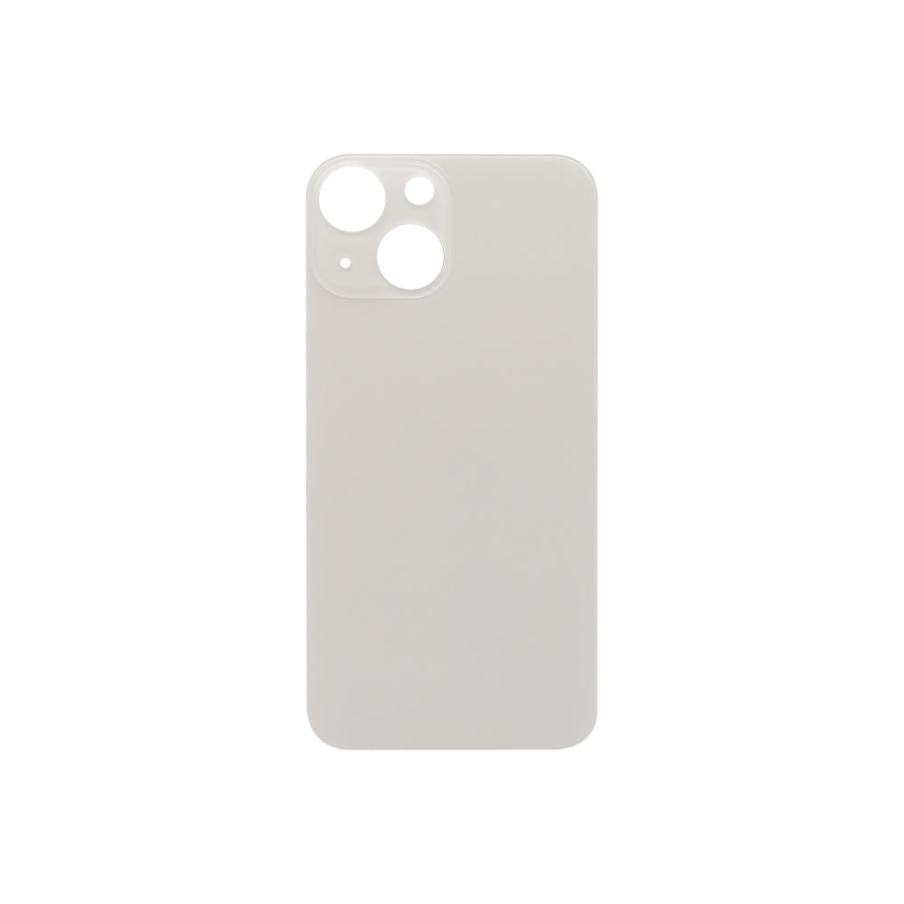 For Apple iPhone 13 Mini Back Glass, Enlarged Camera Frame Starlight Compatible
