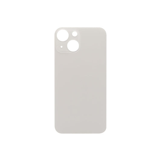 For Apple iPhone 13 Mini Back Glass, Enlarged Camera Frame Starlight Compatible