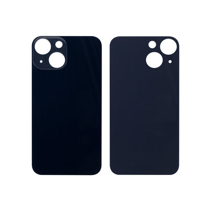 For Apple iPhone 13 Mini Back Glass, Enlarged Camera Frame Midnight Compatible