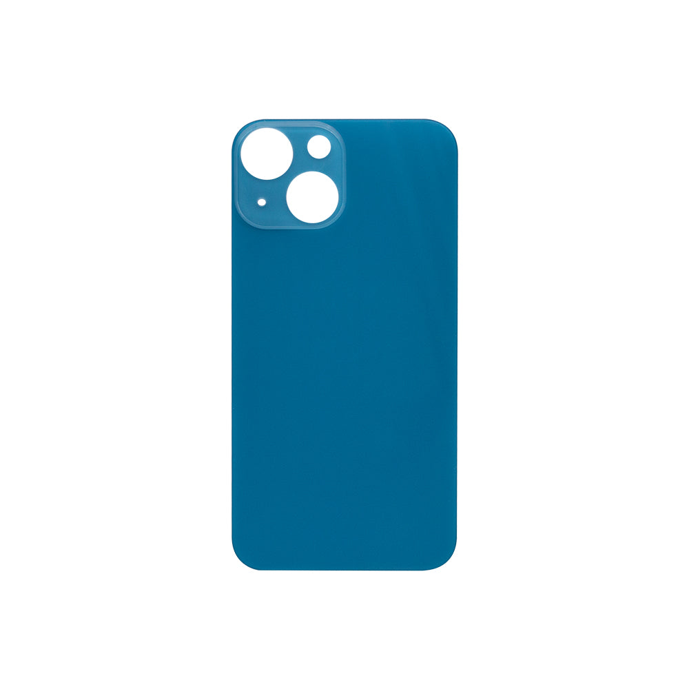 For Apple iPhone 13 Mini Back Glass, Enlarged Camera Frame Blue Compatible