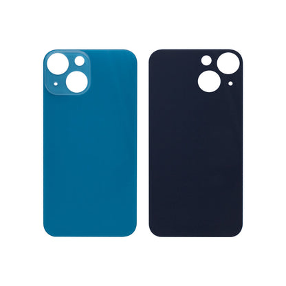 For Apple iPhone 13 Mini Back Glass, Enlarged Camera Frame Blue Compatible