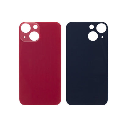 For Apple iPhone 13 Mini Back Glass, Enlarged Camera Frame Red Compatible