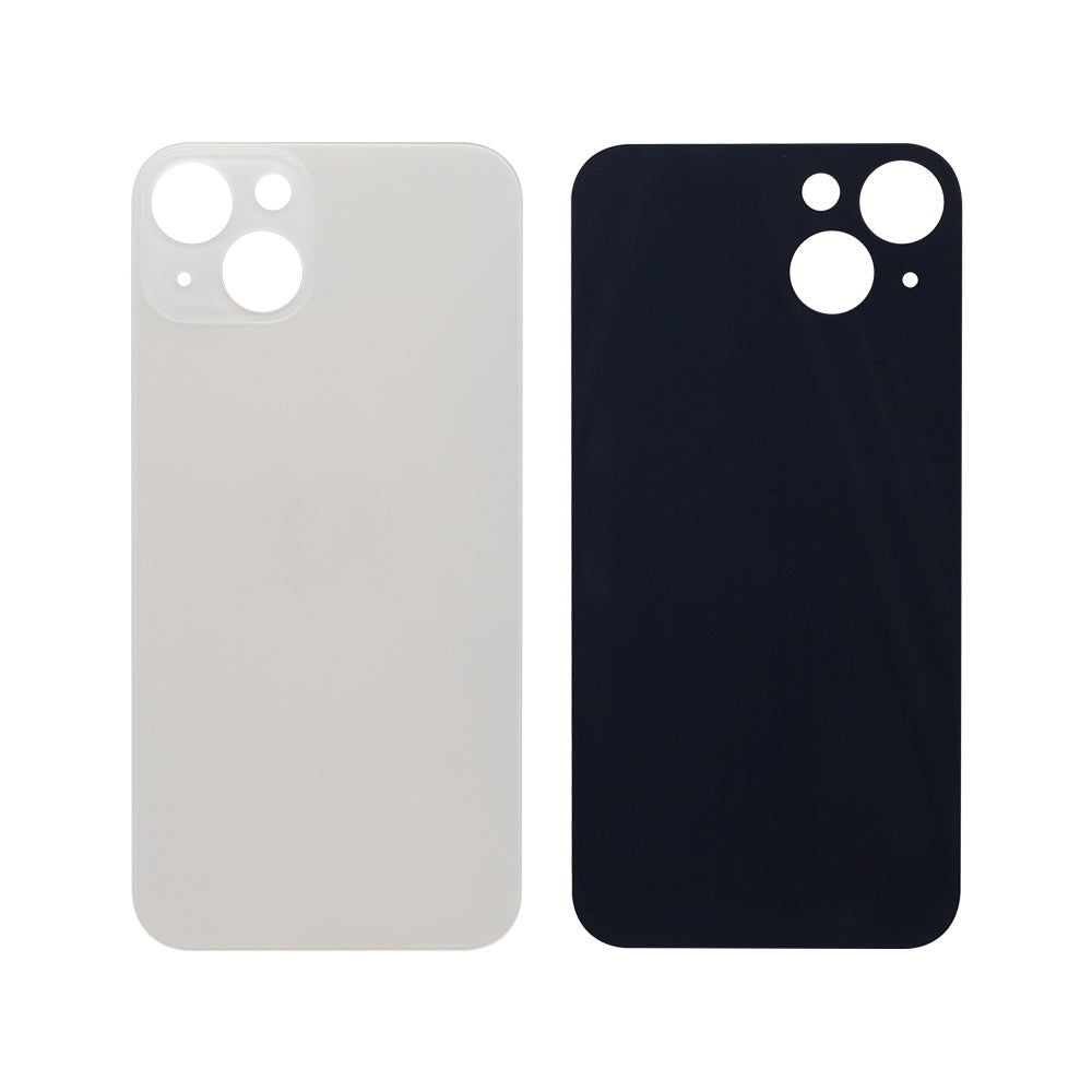 For Apple iPhone 13 Back Glass, Enlarged Camera Frame Starlight Compatible