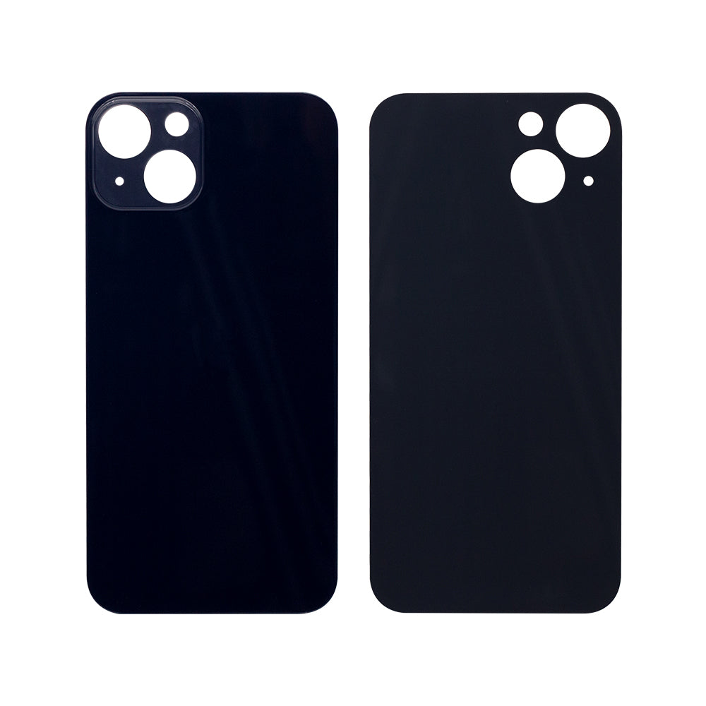 For Apple iPhone 13 Back Glass, Enlarged Camera Frame Midnight Compatible