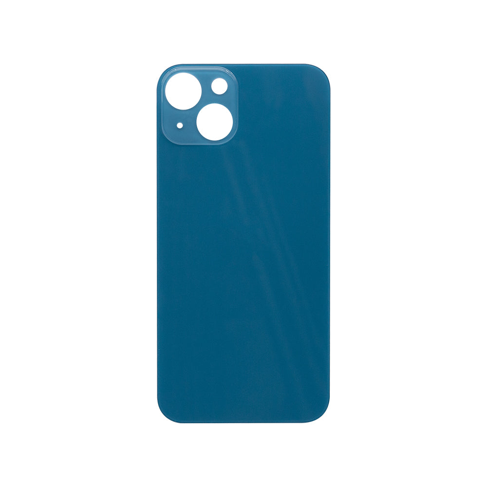 For Apple iPhone 13 Back Glass, Enlarged Camera Frame Blue Compatible