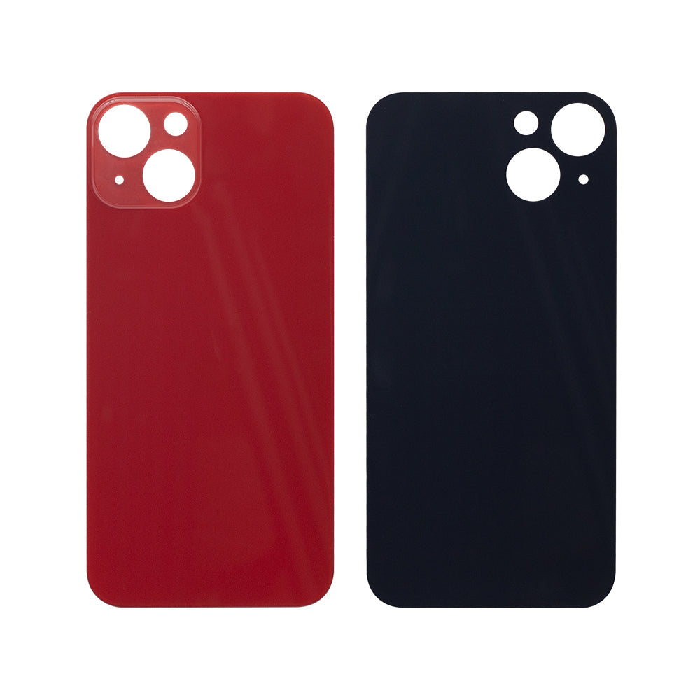 For Apple iPhone 13 Back Glass, Enlarged Camera Frame Red Compatible