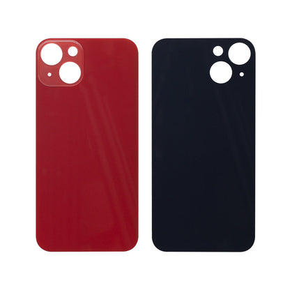 For Apple iPhone 13 Back Glass, Enlarged Camera Frame Red Compatible