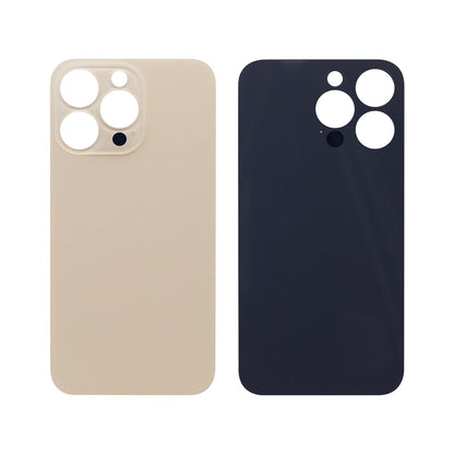 For Apple iPhone 13 Pro Back Glass, Enlarged Camera Frame Gold Compatible