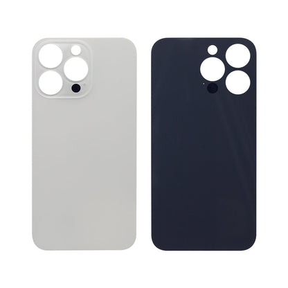 For Apple iPhone 13 Pro Back Glass, Enlarged Camera Frame Silver Compatible
