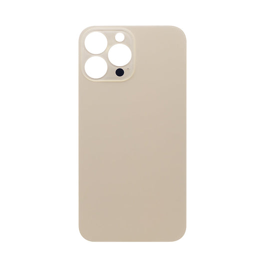 For Apple iPhone 13 Pro Max Back Glass, Enlarged Camera Frame Gold Compatible