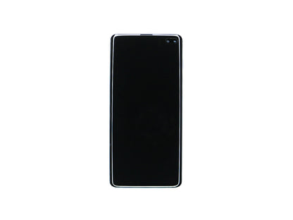 Samsung Galaxy S10 Plus G975F Display And Digitizer With Frame Prism Blue Service Pack