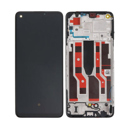 Oppo Reno 8 Lite Display And Digitizer With Frame Cosmic Black OEM