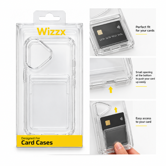 Wizzx Clear Card Case- iPhone 17 Pro Max/18 Pro Max