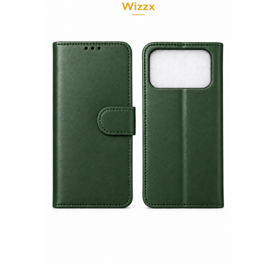 Wizzx IPhone 18 Pro Max Book Case- Green