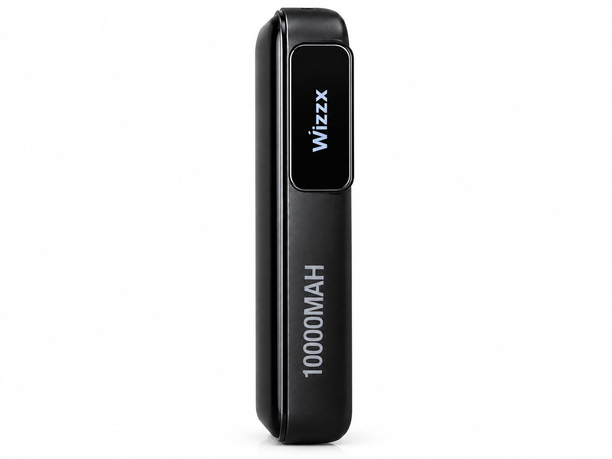 Wizzx Powerbank Magnetic Wireless incl. Cable 10.000 mAh WZX-PB1 - Zwart