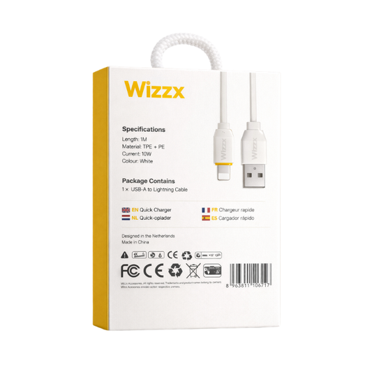 Wizzx USB-A to Lightning Kabel - 1M