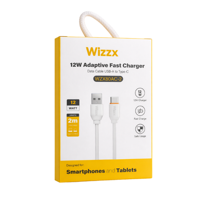 Wizzx USB-A to USB-C Kabel - 2M